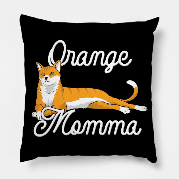 Orange Momma Pillow by maxdax