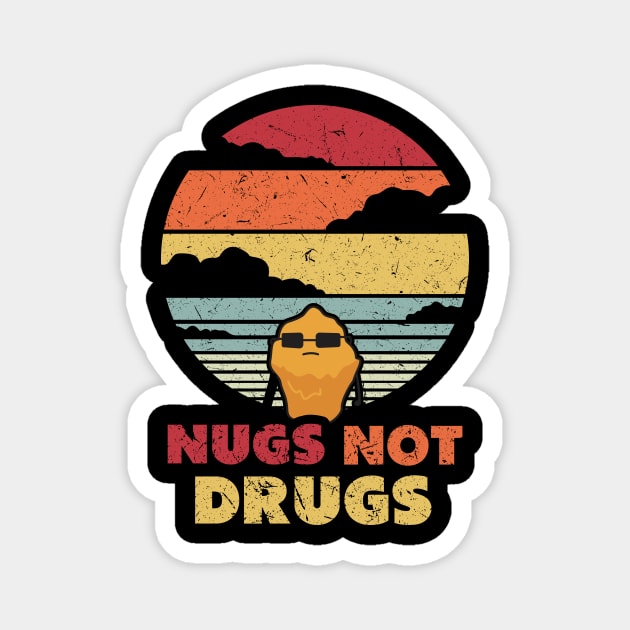 Nugs Not Drugs Sunset Magnet by baggageruptured