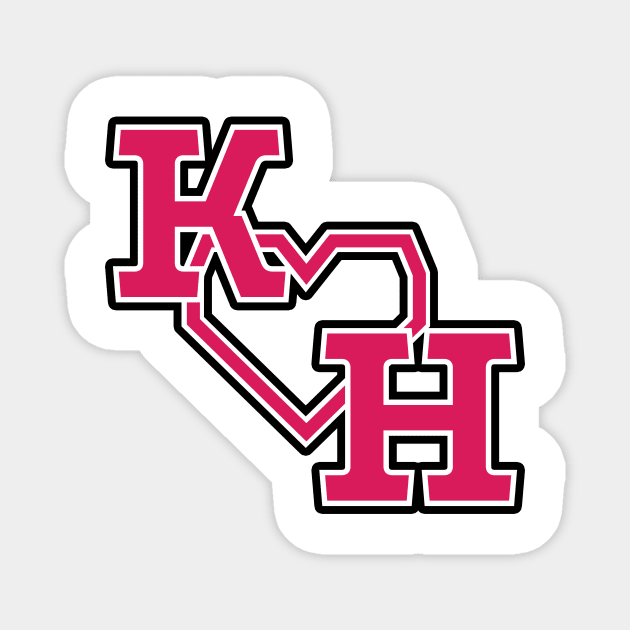 King of Hearts Varsity Magnet by The Smudge