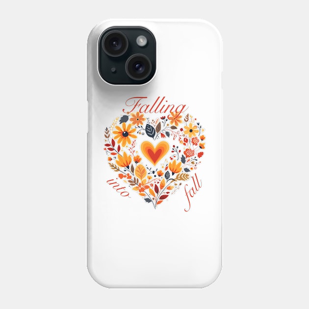 Autumn Heart Phone Case by Retroprints