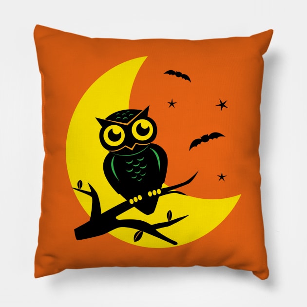 Happy Halloween Vintage Pillow