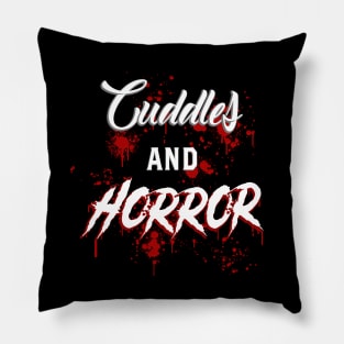 cuddles and horror Pillow