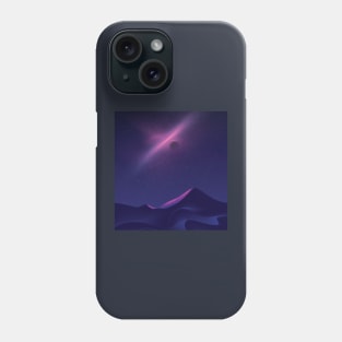 Science Fiction Desert Art at Night Time Phone Case