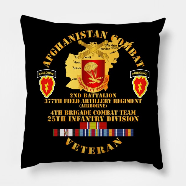 Afghanistan - Vet - 2nd Bn 377th Arty - 4th BCT 25th ID w AFGHAN SVC Pillow by twix123844