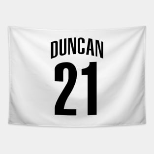Tim Duncan Number 21 Tapestry