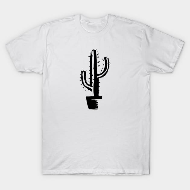 Souvenir Cactus Tee Black