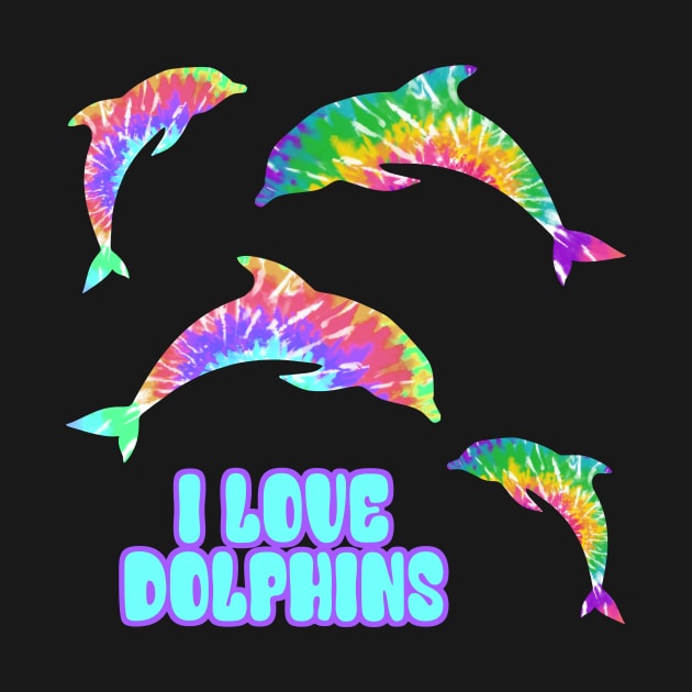 Tie Dye Dolphins by CeeGunn