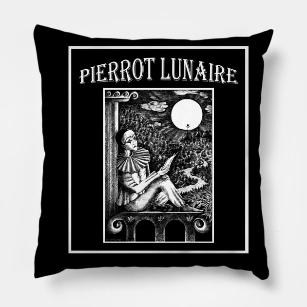 Pierrot Lunaire Pillow by Daphna Rosin