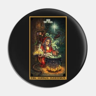 The Goddess Cerridwen The Star Tarot Card Pin