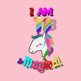 unicorn 13th birthday: I am 13 and magical T-Shirt