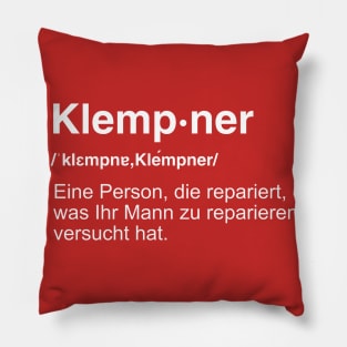 Plumber Handyman Definition Gift Pillow