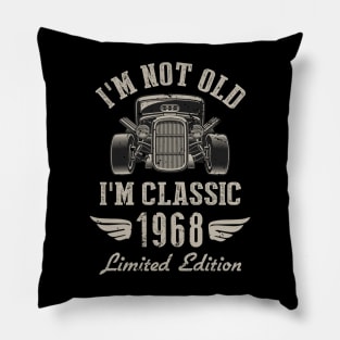 I'm Classic Car 54th Birthday Gift 54 Years Old Born In 1968 Pillow