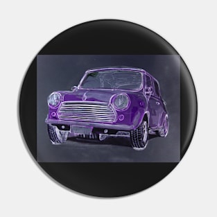 Classic Mini Chalk Purple Pin