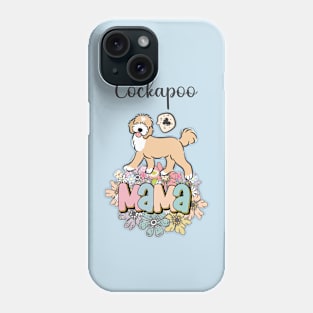 White and Apricot Cream Golden Cockapoo Mama 1 Phone Case