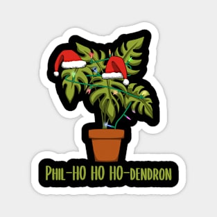 Christmas gardening gifts philodendron gardener Magnet