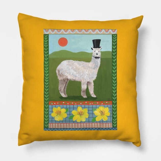 Llama Pillow by Das Brooklyn