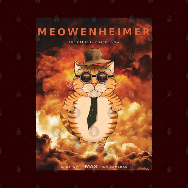 MEOWENHEIMER Parody Print by SPACE ART & NATURE SHIRTS 