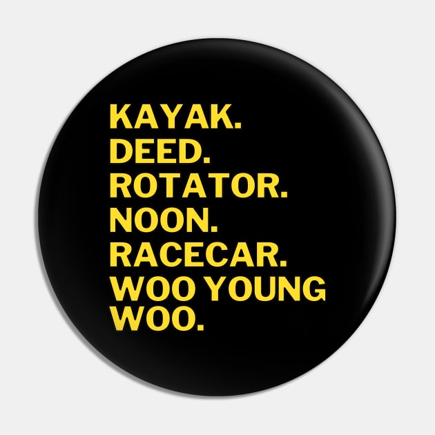 Woo Young Woo Mantra Pin by ShopgirlNY