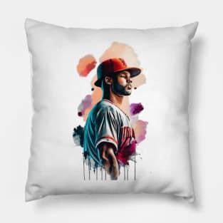 Fastball Rush Monochrome Print Pillow