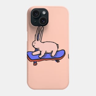 Bunny on a Skateboard Phone Case