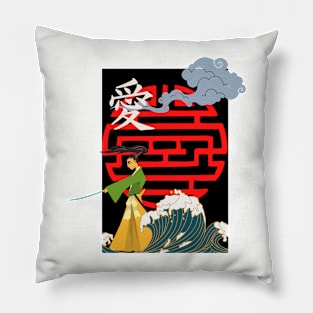 Samurai T-Shirt Pillow