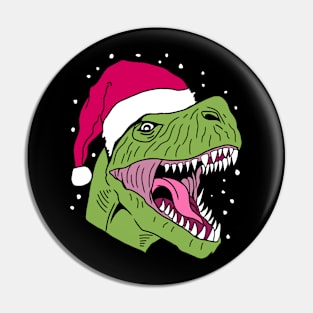 Dino Christmas Pin
