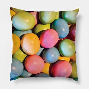 Pastel Egg Print Pillow