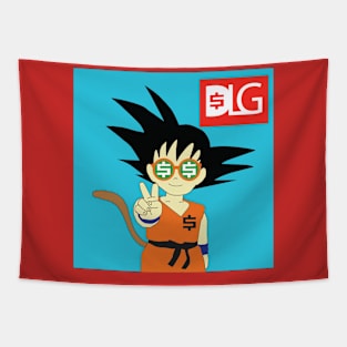 Money Kid Goku Tapestry