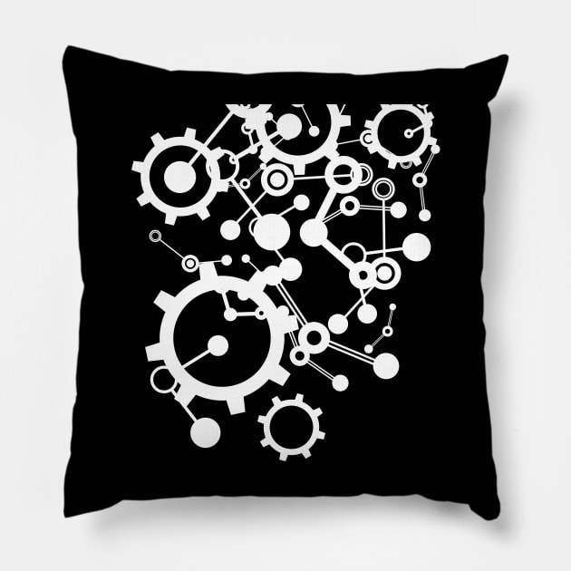 Gears Pillow by Freamia 