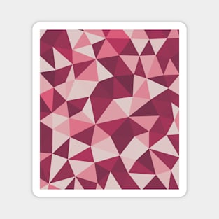 Red Wine Geometric Pattern Design Magnet