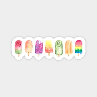 Watercolor Popsicles Magnet