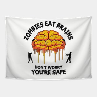 Zombies Eat Brains Tapestry