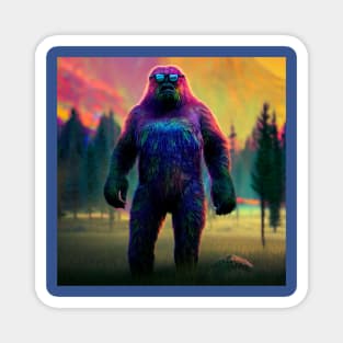 Dope Sasquatch in Nature Magnet