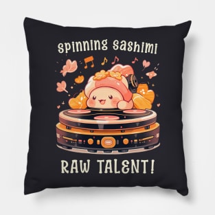 Spinning Sashimi: Raw Talent! Funny Kawaii Sushi Pillow