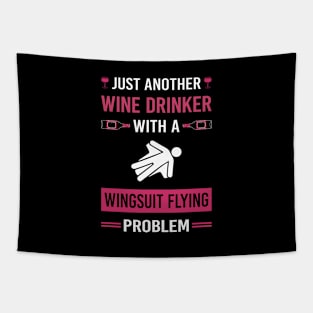 Wine Drinker Wingsuit Flying Wingsuiting Tapestry