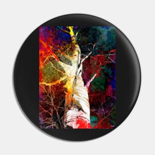 Birch Tree in Color Pin