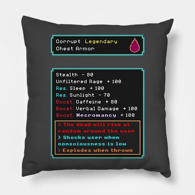 Cannot Be Transferred Pillow by Jadderman