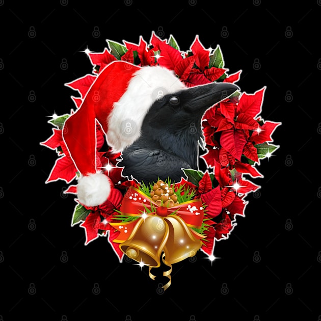 CHRISTMAS WREATH RAVEN VERSION 2!:) by SquishyTees Galore!