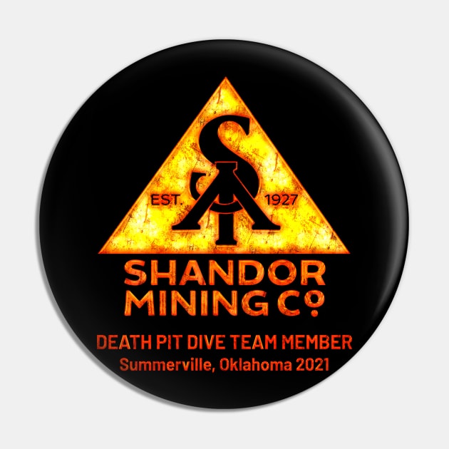 Shandor Mining Co. Death Pit Dive Team Member Pin by Custom Ghostbusters Designs