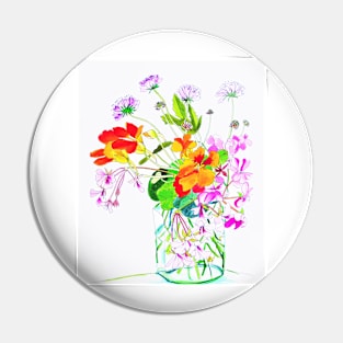 November's Flowers Pin