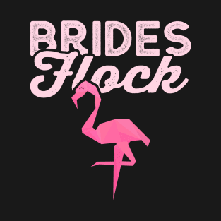 Brides Flock Shirt - Beach Bride Flamingo Bride Shirt, Beach Bride Flamingo Bride Shirt T-Shirt