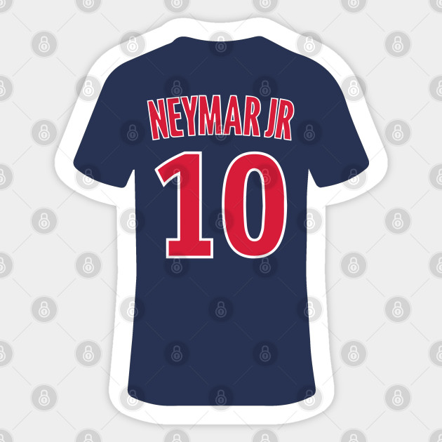 Neymar Psg Jersey Neymar Pegatina Teepublic Mx