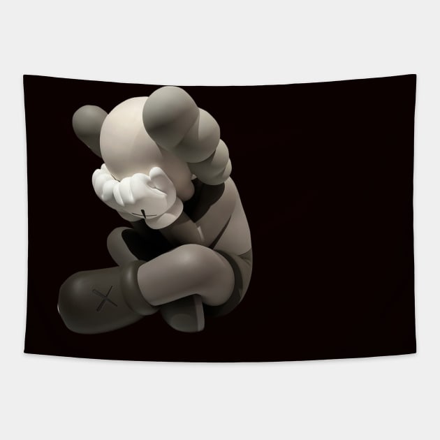 kaws sit doll kaws Tapestry by masihtitikterluka