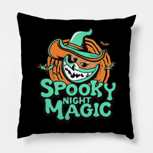 Spooky night magic Pillow