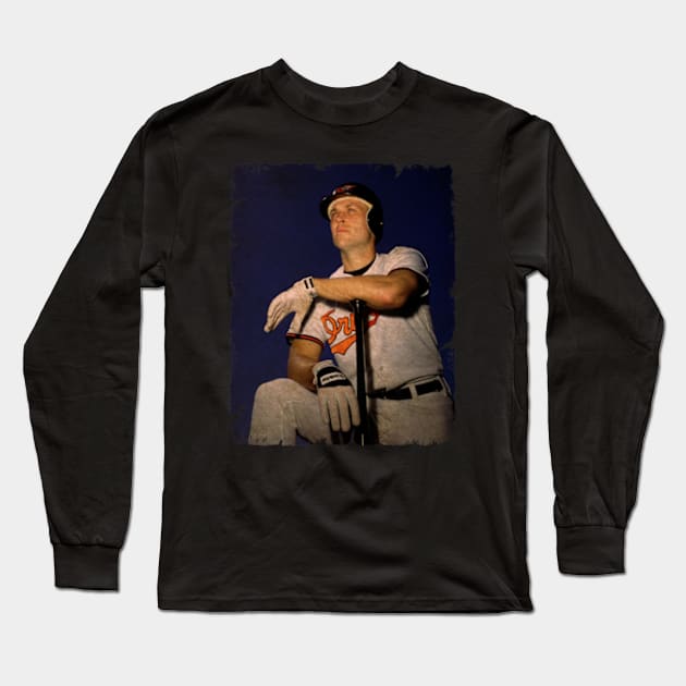 Cal Ripken Baseball 100% Cotton Long Sleeve T-shirt