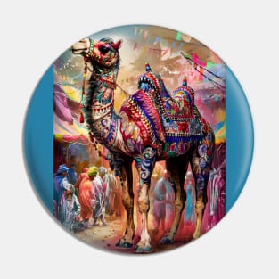 Beautiful colourful rajasthani camel Pin