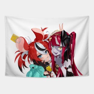 Hakos Baelz and Kureiji Ollie Tapestry