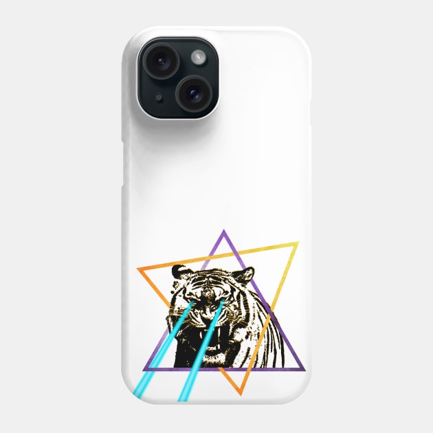 Laser Tiger Phone Case by HilariousDelusions