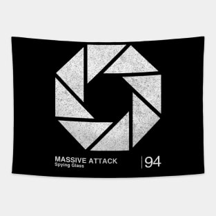 Massive Attack / Minimalist Graphic Artwork Design Tapestry