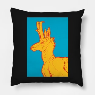 Pronghorn print #2 Pillow